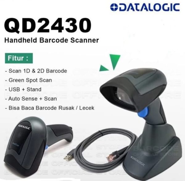 Sewa Barcode Scanner Datalogic + Standing 2D